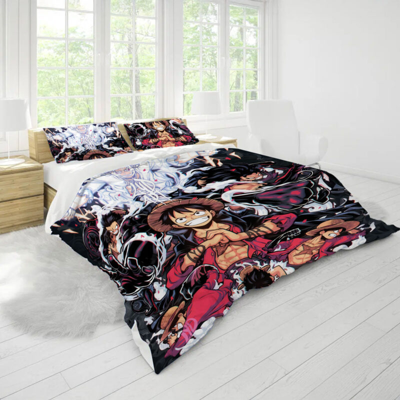 Luffy Gear Awakening Power Bed Set – One Piece Anime Bedding