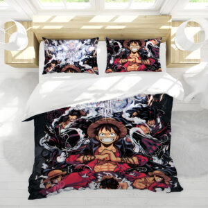 Luffy Gear Awakening Power Bed Set – One Piece Anime Bedding