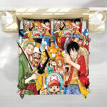 Straw Hat Crew Celebration Scene – One Piece Bed Set