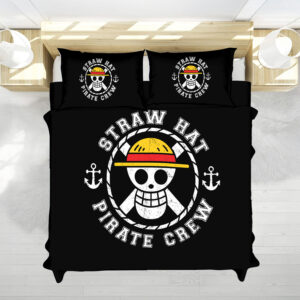 Straw Hat Pirate Crew Bed Set – One Piece Anime Bedding