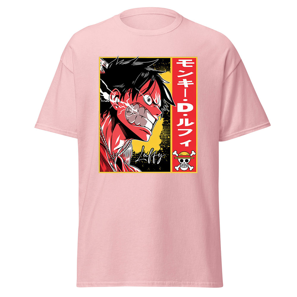 Monkey D Luffy Color Block Anime Poster T-Shirt - Image 7