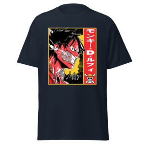 Monkey D Luffy Color Block Anime Poster T-Shirt