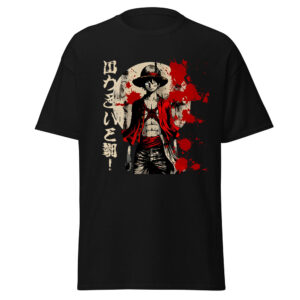 Monkey D Luffy Ink Brush Art One Piece Anime T Shirt