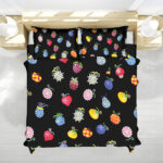 One Piece Minimalist Colorful Devil Fruit Bedding Set