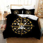 Straw Hat Pirates Compass Circle Bed Set