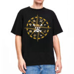 Straw Hat Pirates Compass Emblem One Piece Anime T Shirt