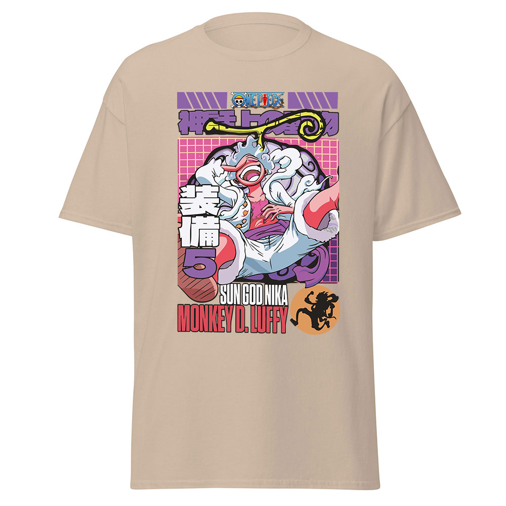 Sun God Nika Gear 5 Luffy One Piece T Shirt - Image 8