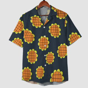 Luffy Dressrosa Sunflower One Piece Hawaiian Shirt