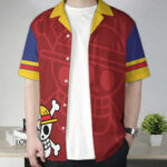 Luffy Straw Hat Pirate One Piece Hawaiian Shirt