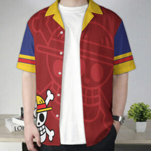 Luffy Straw Hat Pirate One Piece Hawaiian Shirt
