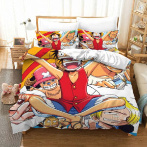 One Piece Bedding Set Straw Hat Crew Luffy Adventure