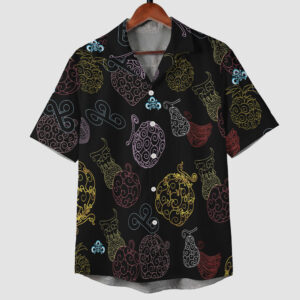 One Piece Devil Fruits Pattern Hawaiian Shirt