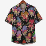 One Piece Floral Devil Fruit Pattern Hawaiian Shirt
