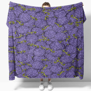 One Piece Gomu Gomu No Mi Devil Fruit Fleece Blanket
