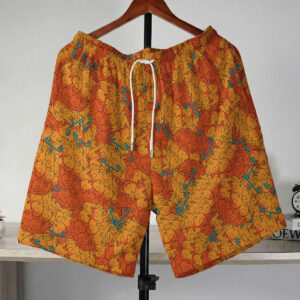 One Piece Mera Mera No Mi Devil Fruit Pattern Short