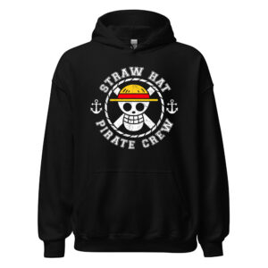 One Piece Straw Hat Pirate Crew Vintage Logo Hoodie