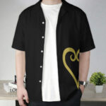 Trafalgar Law Heart Pattern One Piece Hawaiian Shirt