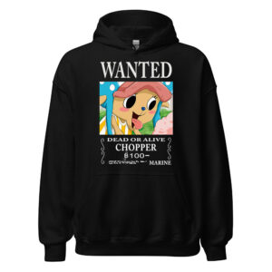 One Piece Chopper Wanted Poster Cute Anime Hoodie