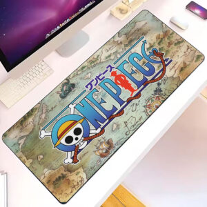 One Piece Logo Vintage Map Extended Desk Mouse Pad