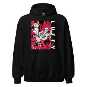 One Piece Luffy Gear 5 Manga Panel Graphic Hoodie