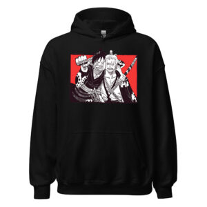 One Piece Luffy Zoro Manga Panel Graphic Hoodie