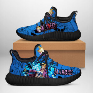 One Piece Reze Shoes Marco Phoenix Blue Anime Sneaker