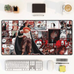 One Piece Shanks Manga Collage Extended Mouse Pad