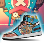 One Piece Shoes Chopper Cute Anime Pattern High Top