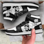 One Piece Shoes Chopper Manga Black White High Top