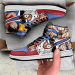 One Piece Shoes Luffy Action Manga Panel High Top