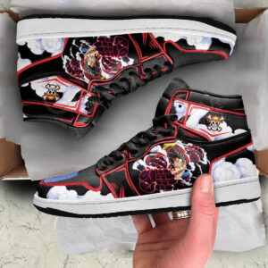 One Piece Shoes Luffy Gear 4 Haki High Top Sneakers
