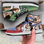 One Piece Shoes Luffy Zoro Action High Top Sneakers