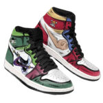 One Piece Shoes Luffy Zoro Anime High Top Sneakers