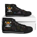 One Piece Shoes Straw Hat Jolly Roger Devil Fruit Canvas
