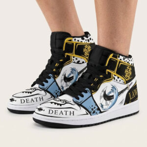 One Piece Shoes Trafalgar Law Anime High Top Sneakers
