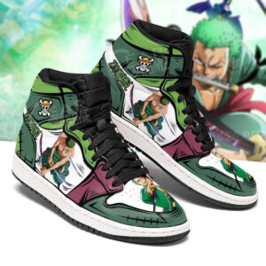 One Piece Shoes Zoro Sword Style Anime High Top