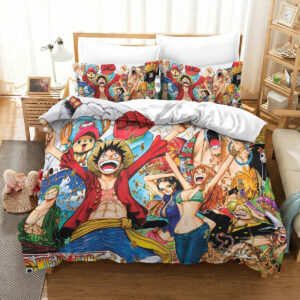 One Piece Straw Hat Crew Celebration Treasure Anime Bedding Set