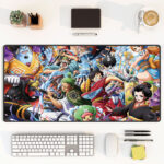 One Piece Wano Arc Straw Hat Crew Extended Mouse Pad