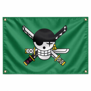 One Piece Zoro Pirate Flag Three Sword Jolly Roger