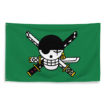 One Piece Zoro Pirate Flag Three Sword Jolly Roger