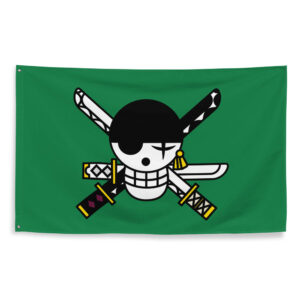 One Piece Zoro Pirate Flag Three Sword Jolly Roger