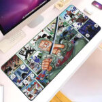 One Piece Zoro Sword Manga Action Extended Mouse Pad