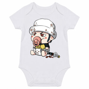 Baby Trafalgar Law Chibi Organic Cotton Baby Onesies