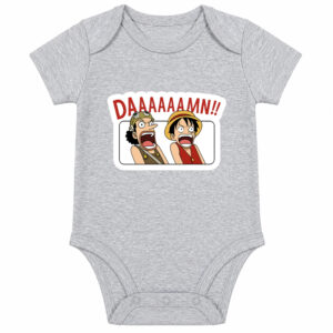 Daaaamn Luffy vs Usopp One Piece Anime Baby Clothes