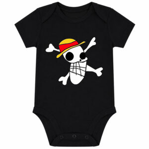 Luffy Flag Drawing Newborn Baby Bodysuit