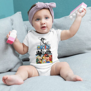 Luffy's Pirate Crew 0-1yrs Baby Girl, Boy Bodysuit
