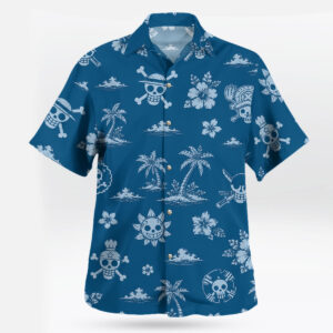 One Piece Jolly Roger Island Pattern Hawaiian Shirt