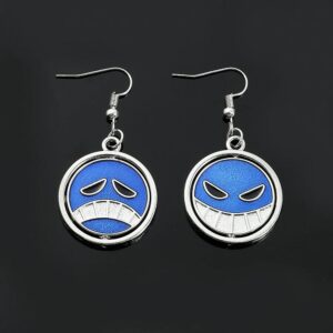 ACE One Piece Earrings Cosplay Smiley Face