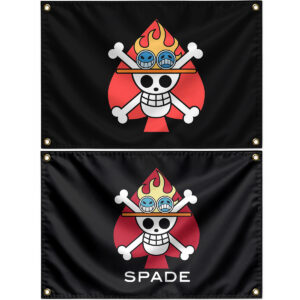 Ace Jolly Roger One Piece Flag (Spade Pirates Flag)