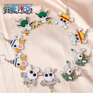 All Straw Hat Jolly Roger Earrings Jewelry Accessories